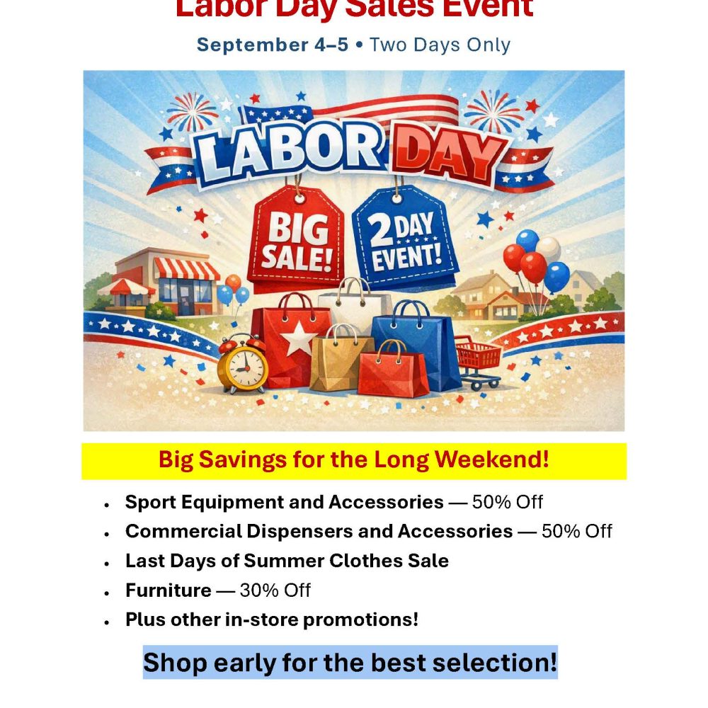 Labor Day Sale